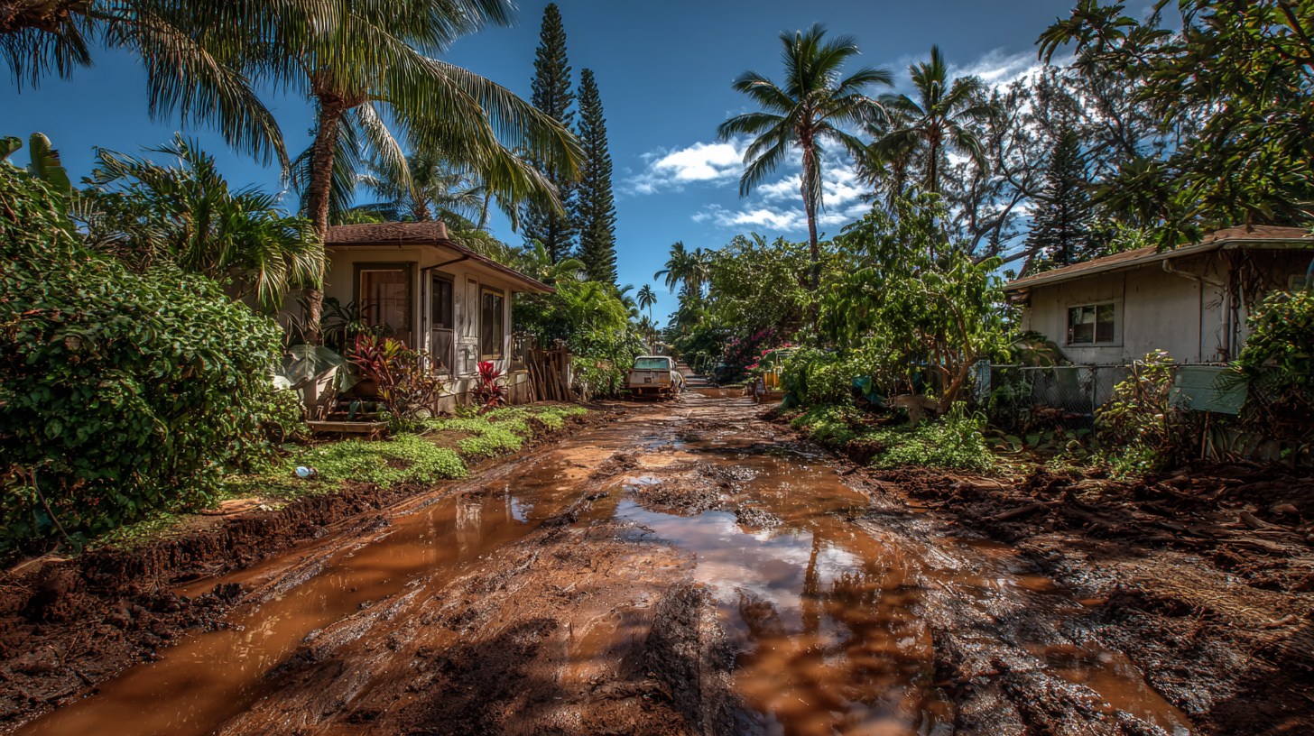 Waialua Oahu Hawaii Flood Cleanup